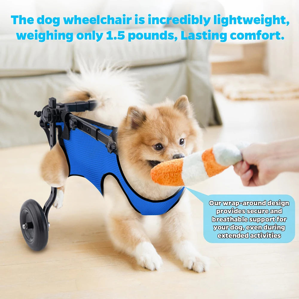 1Pcs Pet Wheelchair Cart Dog Rehabilitation Walking Aid Cart Hind Limb Paralysis Disabled Elderly Pet Walking Aid Cart
