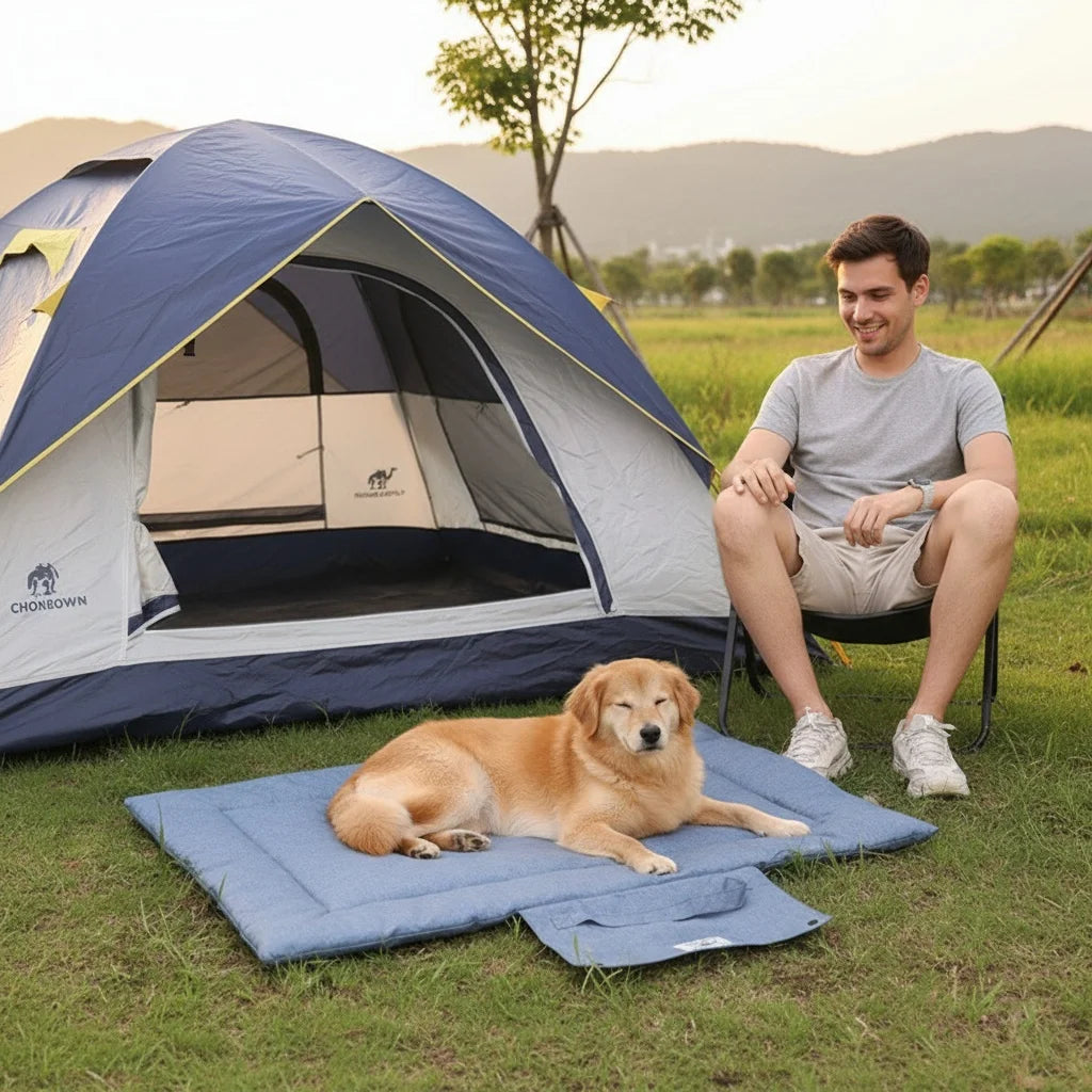Foldable Outdoor Dog Bed Comfortable Waterproof Durable Pet Bed Mat All Season use Pet Accessories Dog Camping product furniture