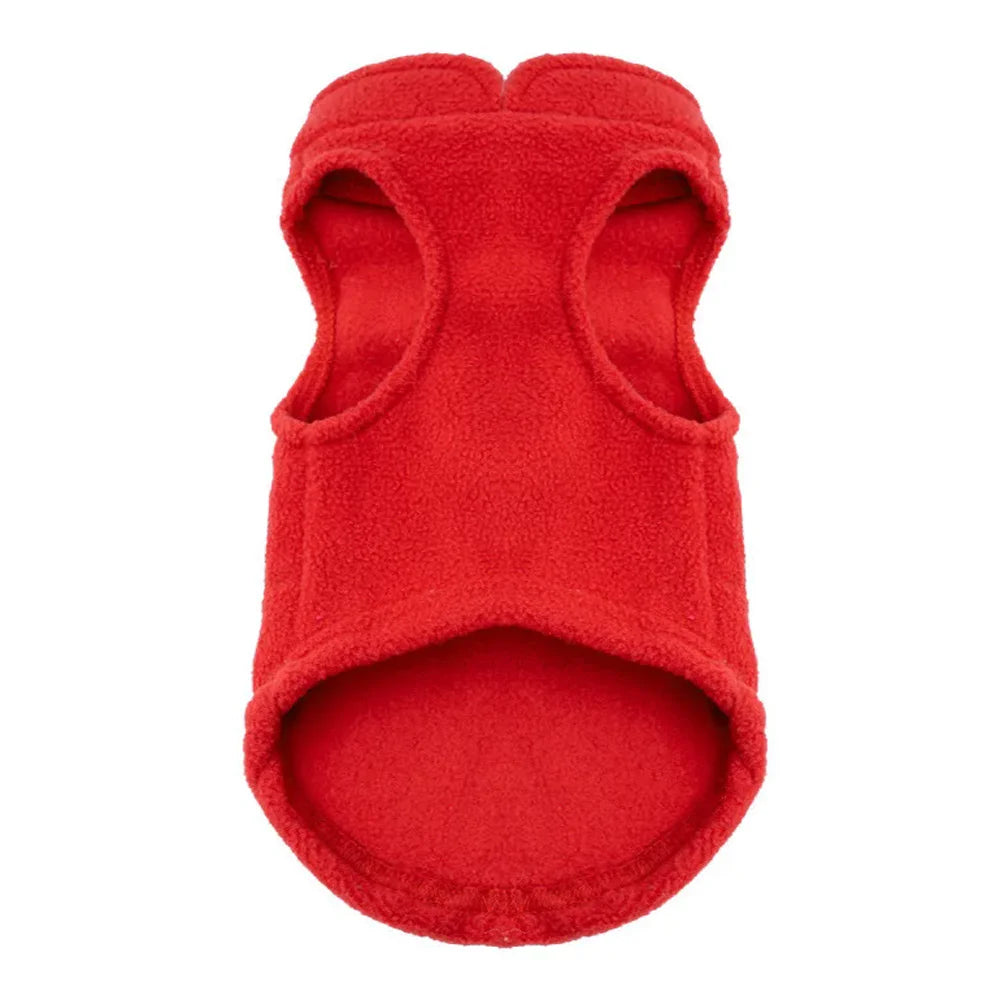 Warm Fleece Small Dogs Clothes French Bulldog Chihuahua Medium Pet Cat Jacket Vest with D-Ring For Small Cats Coat Clothes