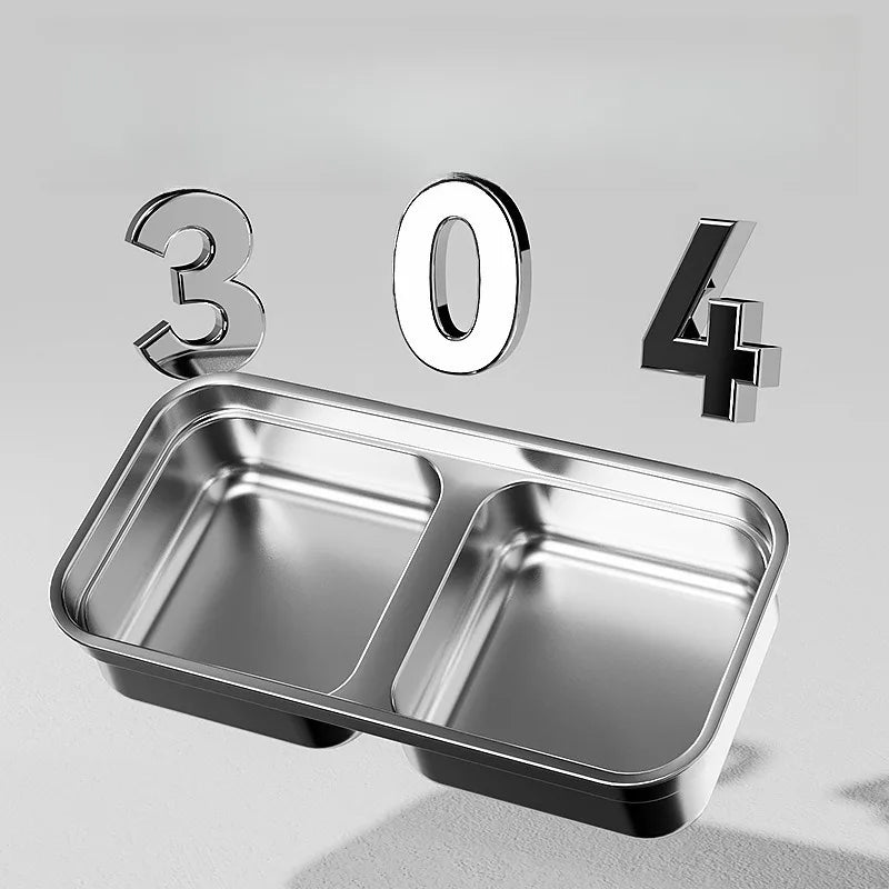 1pcs Stainless Steel Anti-Tip Pet Bowl for Dogs & Cats - Durable Food & Water Dish with Leak-Proof Feeding Bowl for Cats & Dogs
