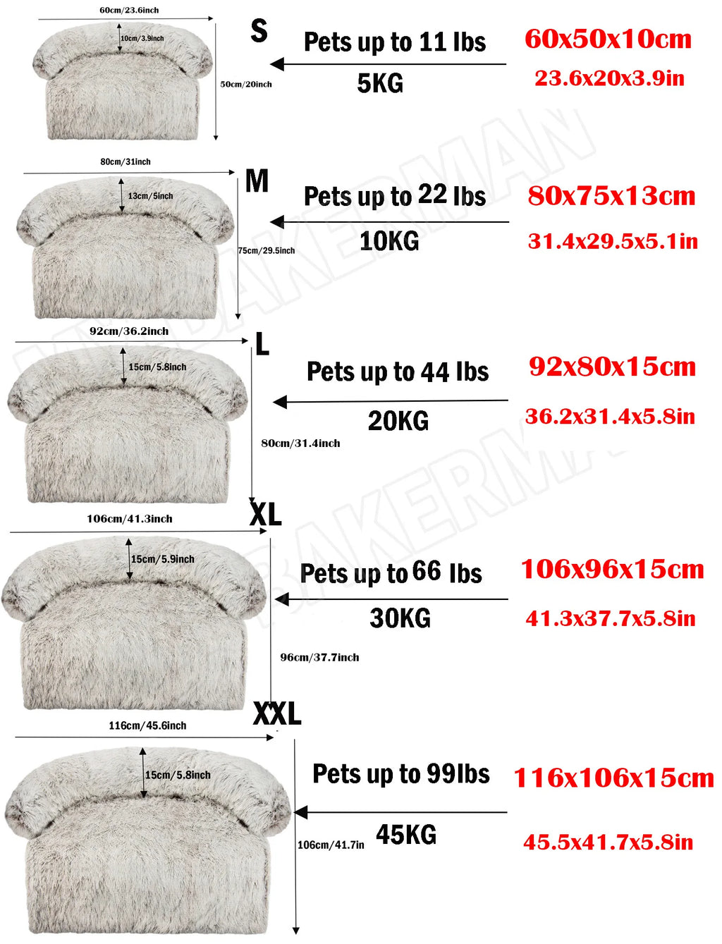 Pet Dog Bed Sofa For Dog Pet  Bed Warm Nest Washable Soft Furniture Protector Mat Cat  Dogs Sofa Bed,Winter