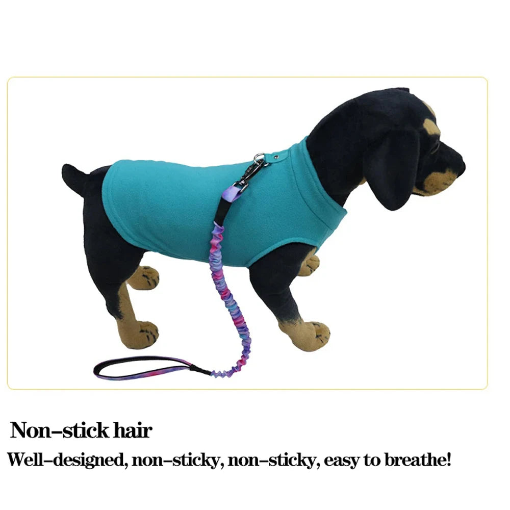 Warm Fleece Small Dogs Clothes French Bulldog Chihuahua Medium Pet Cat Jacket Vest with D-Ring For Small Cats Coat Clothes
