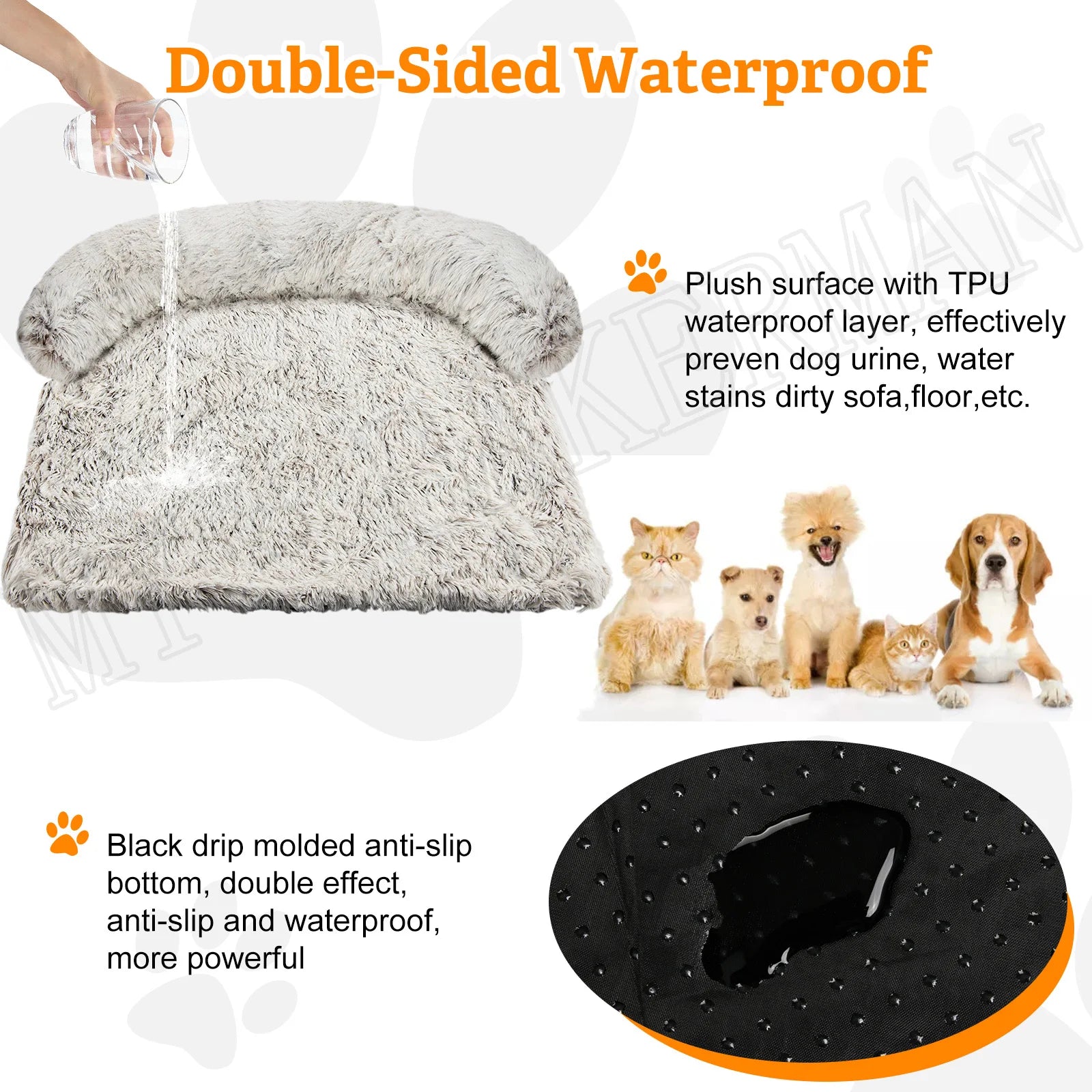 Pet Dog Bed Sofa For Dog Pet  Bed Warm Nest Washable Soft Furniture Protector Mat Cat  Dogs Sofa Bed,Winter
